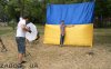 Флаг Украины на пл. Маяковского в Запорожье. Патриотическая фотосессия