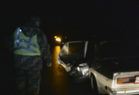 Машина ночью, с трупом. Бердянск