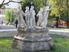 Пионеры - скульптура на фонтане по ул. Анголенко (Запорожье) 