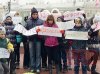 пикет детей-беженцев в Бердянске
