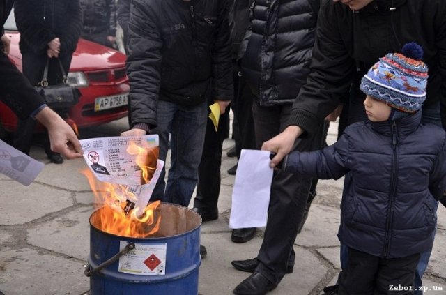 автопробег в Запорожье против пьянства за рулем