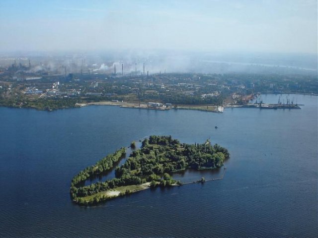 Остров Сагайдачного (Ленина) в Запорожье