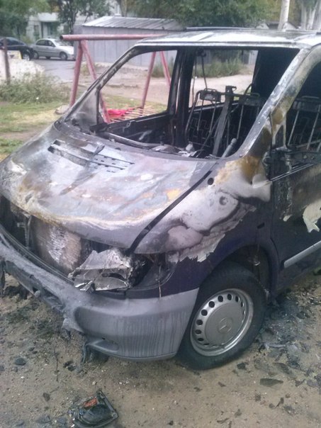 сожгли авто в Запорожье сожгли авто в Запорожье