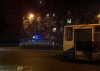 Троллейбусы ночью в Запорожье. Стоят
